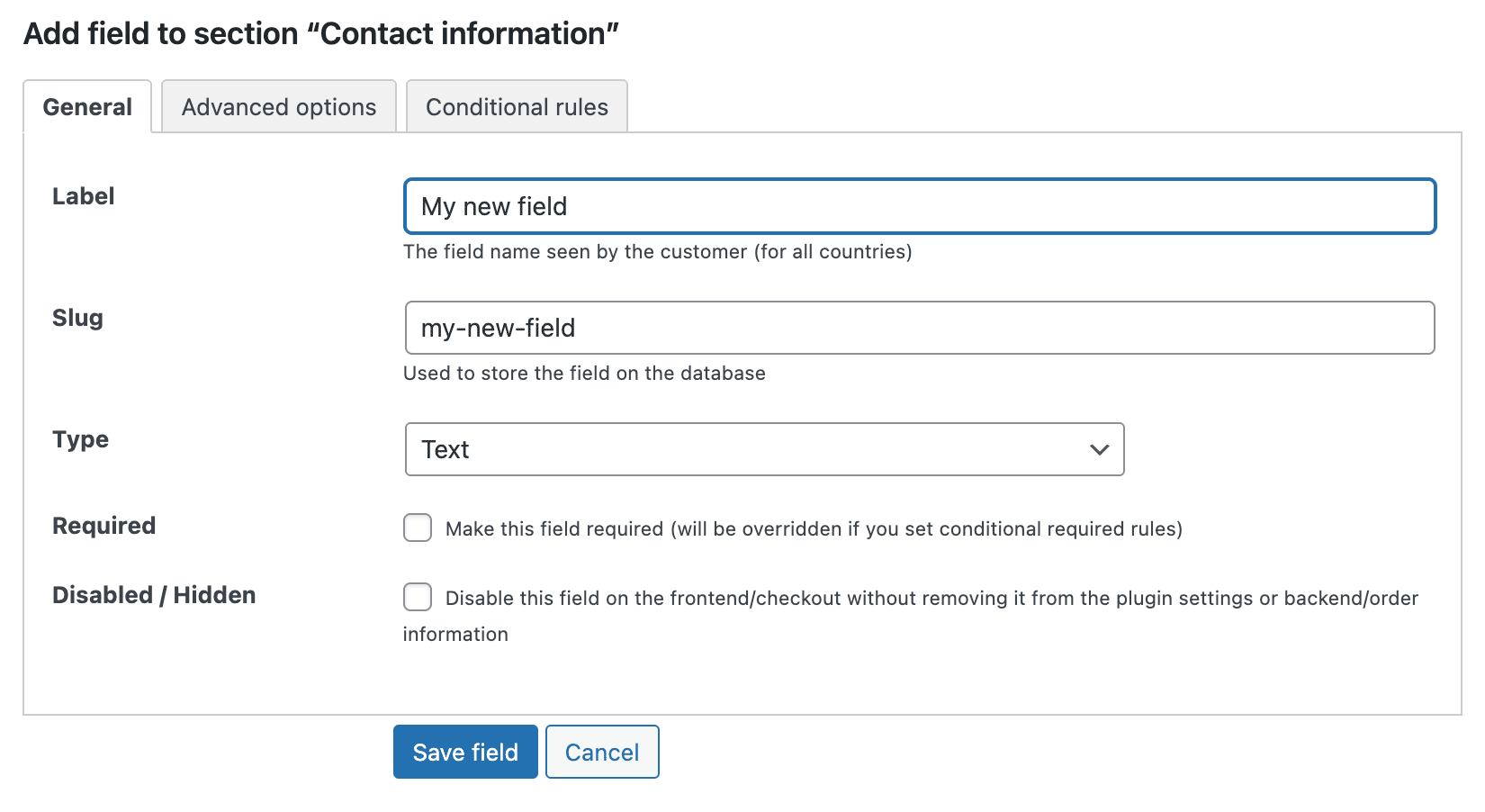 Add a new custom field to the WooCommerce Blocks checkout easily