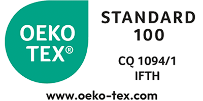 Oeko-Tex Standard 100 certified - Tested for harmful substances