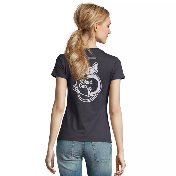 Naked Cat Plugins t-shirt woman back