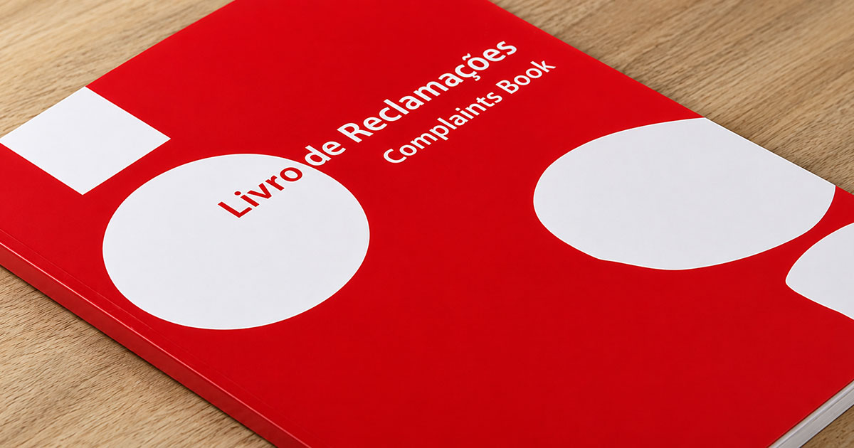 The “Livro de Reclamações Eletrónico” logo, on any WordPress site