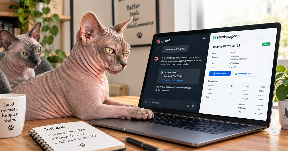 🇵🇹 Emita facturas com o seu assistente de IA: guia passo a passo para o InvoiceXpress e o WooCommerce